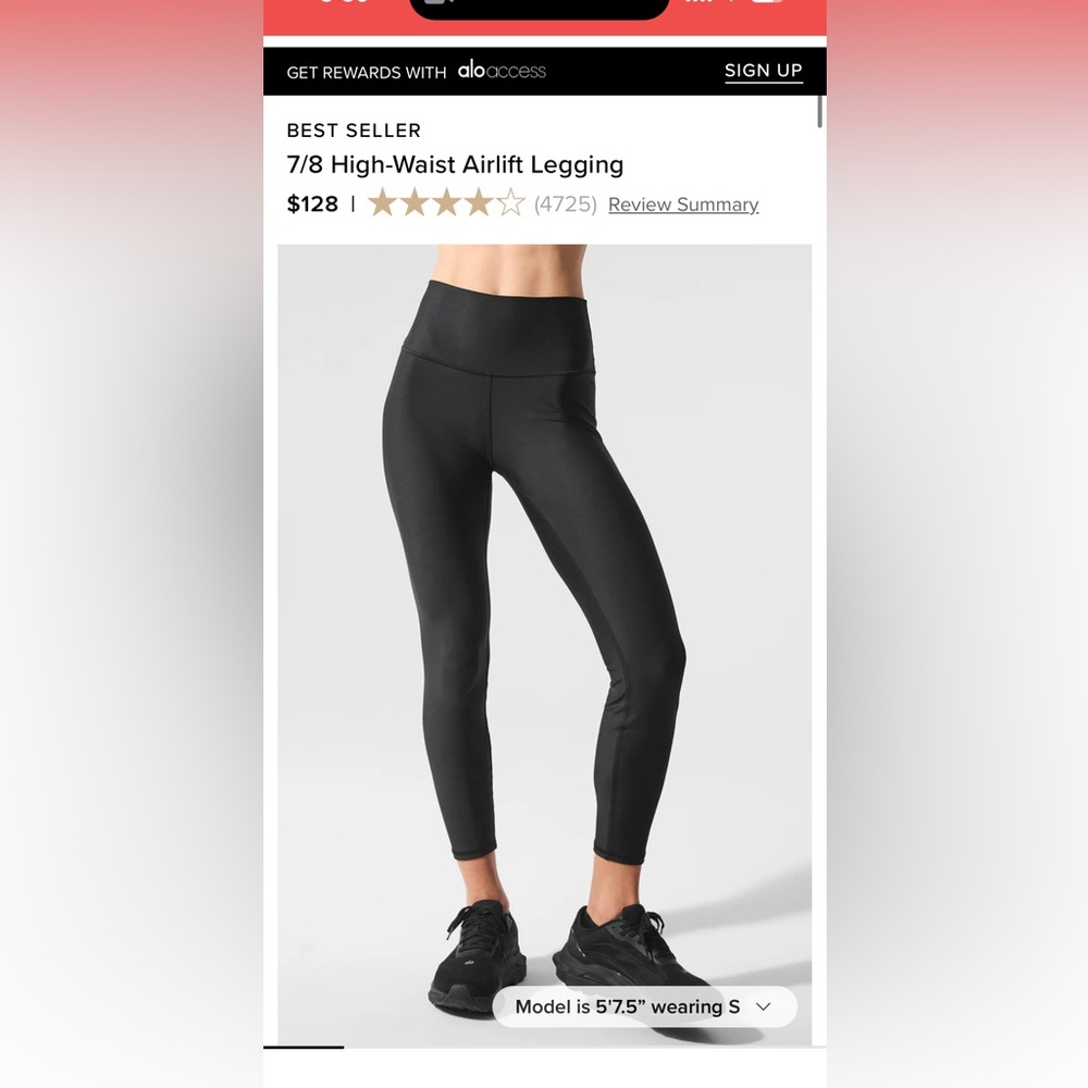 ALO Yoga Black High-Rise Leggings